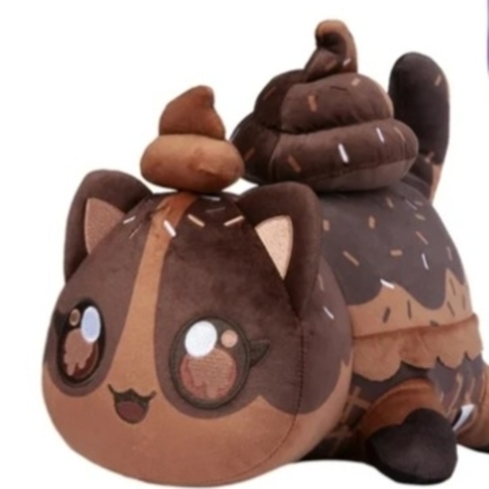 Aphmau MeeMeows 11” Chocolate Ice Cream Cat Plush. Rare/Hard To Find. Brand New.